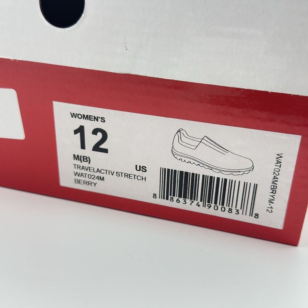 Propet Women's TravelActive Stretch Slip-On Shoes, Berry, 12 M - Picture 11 of 11